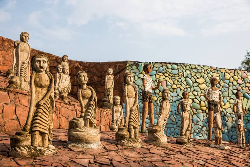 The rock garden in Chandigarh