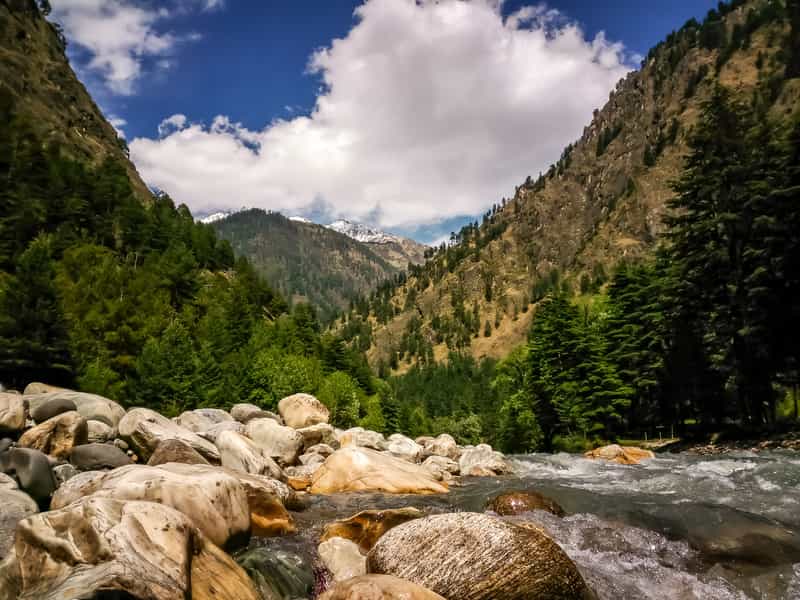 View of Himalayas from Kasol