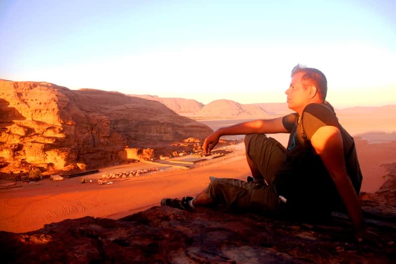 Abhinav at Wadi Rum