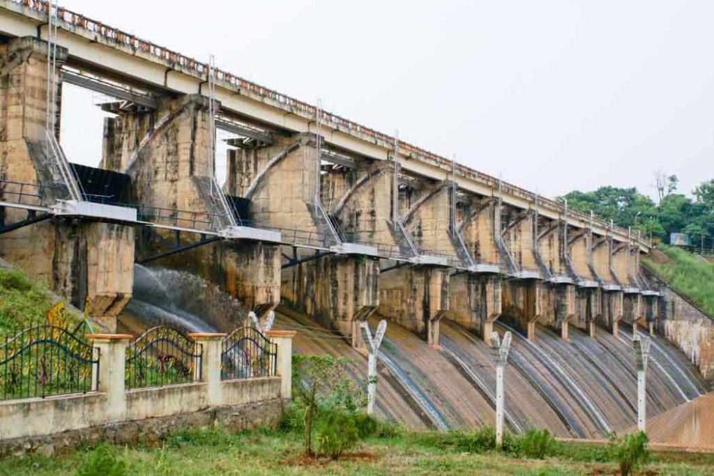 A view of the Kinnerasani Dam